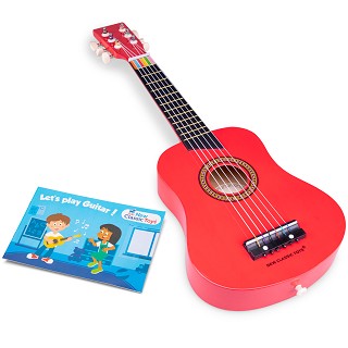 Toy guitar deluxe - red
